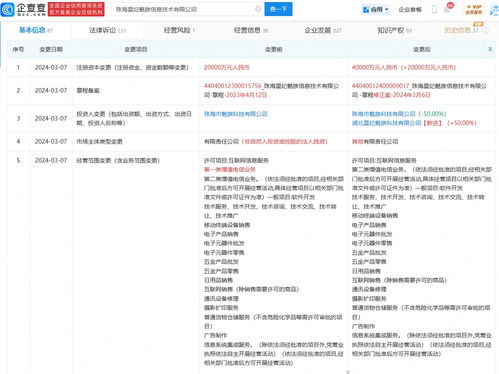 珠海星紀魅族增資至4億元，強化信息系統集成服務能力